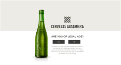Desktop Screenshot of cervezasalhambra.com